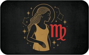 Virgo Zodiac Bath Mat, Astrological Home Decor, Bathroom Accent Rug, Zodiac Gift for Her, Astrology Bath Accessories - Virgo Car Floor Mat for men