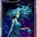 Personalized Aquarius Zodiac Phone Case Compatible with iPhone 16 15 14 13 12 11 Pro Max Mini Plus Custom Name Clear Cover Astrological Water Bearer Design Gift for Horoscope Lovers Star Sign Fans - Aquarius Phone Case for men