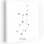 Virgo Shine: Elegance of the Zodiac Sign - Wall Art Print, Painting for Home Decor [Poster 36x24] - Virgo Poster for men