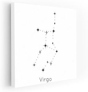 Virgo Shine: Elegance of the Zodiac Sign - Wall Art Print, Painting for Home Decor [Poster 36x24] - Virgo Poster for men