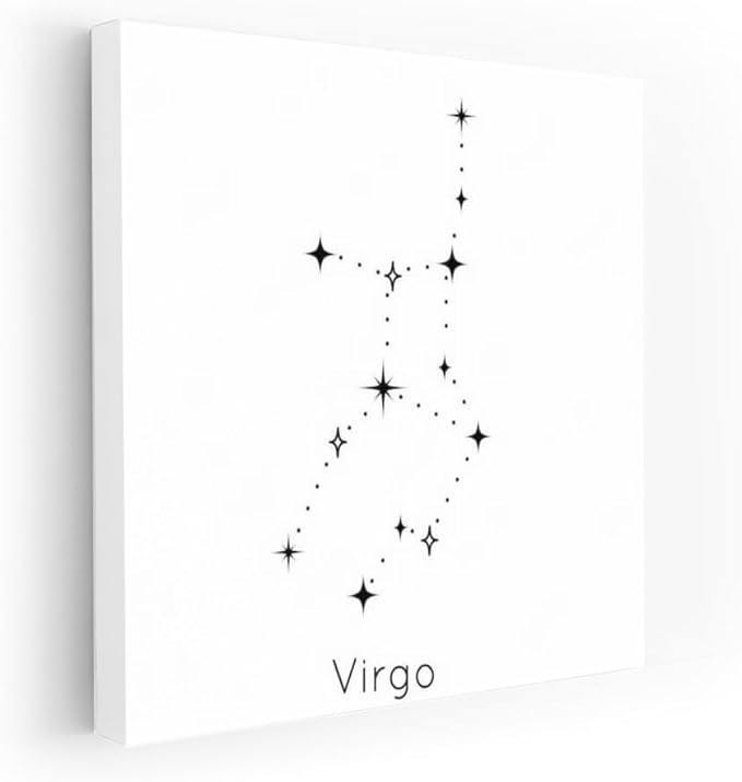 Virgo Shine: Elegance of the Zodiac Sign - Wall Art Print, Painting for Home Decor [Poster 36x24] - Virgo Poster for men