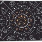 Canvas Wall Art for Living Room Bedroom Horoscope astrology circle zodiac signs and constellations Gemini Big Large Wall Art Decor Framed Painting Wall Pictures Prints Artwork 24x32in - Gemini Canvas for men