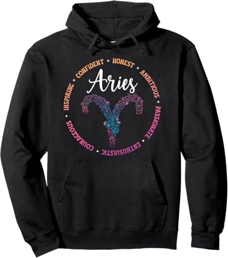 Aries Zodiac Sign Aries Horoscope Aries Birthday Pullover Hoodie - Aries Hoodie for men