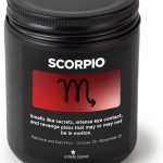 9oz Scorpio Gifts October November Birthday Astrology Gifts for Women, Candles for Women Scented Candle for Home, Soy Wax, for Zodiac Birthdate, Zodiac Candles - Scorpio Products for men