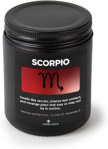 9oz Scorpio Gifts October November Birthday Astrology Gifts for Women, Candles for Women Scented Candle for Home, Soy Wax, for Zodiac Birthdate, Zodiac Candles - Scorpio Products for men