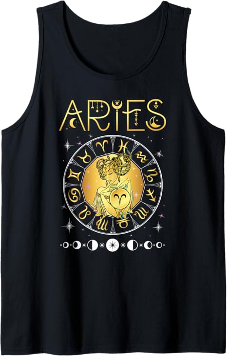 Aries Zodiac Sign Aries Birthday Aries Astrology Tank Top - Aries T-Shirt for men