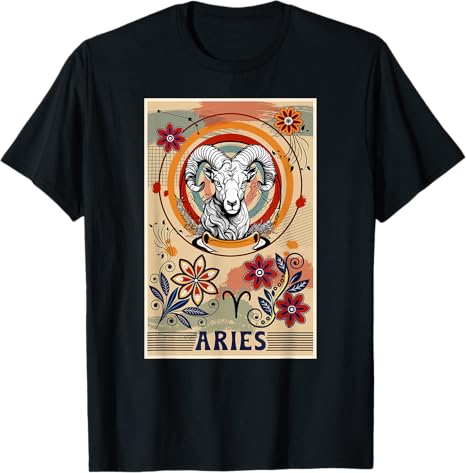Aries Zodiac Sign Aries Birthday Aries Horoscope T-Shirt - Aries T-Shirt for men