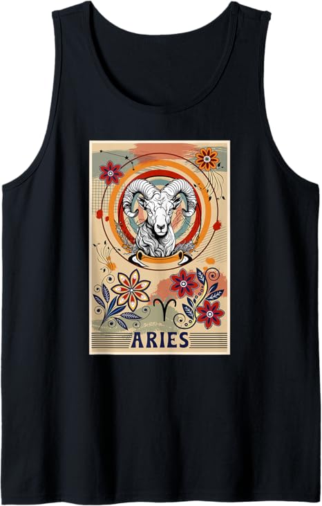 Aries Zodiac Sign Aries Birthday Aries Horoscope Tank Top - Aries T-Shirt for men