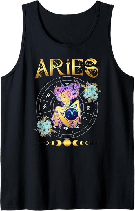 Aries Zodiac Sign Aries Birthday Aries Astrology Tank Top - Aries T-Shirt for men