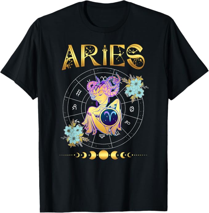 Aries Zodiac Sign Aries Birthday Aries Astrology T-Shirt - Aries T-Shirt for men