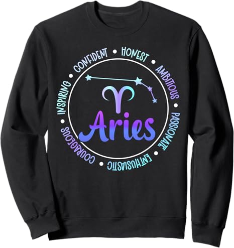 Aries Zodiac Sign Aries Horoscope Aries Birthday Sweatshirt - Aries Sweatshirt for men