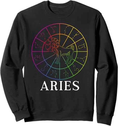 Aries Zodiac Sign Aries Birthday Aries Astrology Sweatshirt - Aries Sweatshirt for men