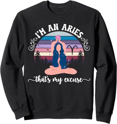 I'm An Aries Zodiac Sign Aries Horoscope Aries Birthday Sweatshirt - Aries Sweatshirt for men