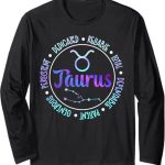 Taurus Zodiac Sign Taurus Horoscope Taurus Birthday Long Sleeve T-Shirt - Taurus for men