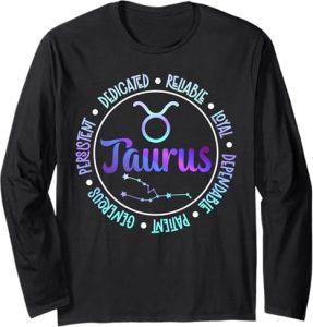 Taurus Zodiac Sign Taurus Horoscope Taurus Birthday Long Sleeve T-Shirt - Taurus for men