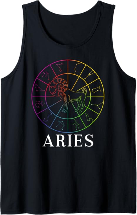 Aries Zodiac Sign Aries Birthday Aries Astrology Tank Top - Aries T-Shirt for men