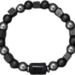 Natural Volcanic Men's Bracelet 12 Zodiac Signs Bracelet Virgo Capricorn Taurus Aquarius Sagittarius piedra volcánica (Gem Color: A-Aries, Length: 18-19cm) - Aries Bracelet for men