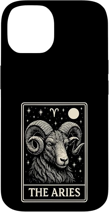 Aries Tarot Card Horoscope Astrology Zodiac Sign Case for iPhone 14 - Aries Phone Case for men