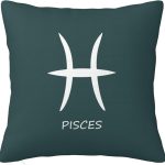 Pisces Sign Throw Pillow Covers 22x22 Inch - Soft Decorative Pillowcases for Couch, Bed & Sofa - Indoor Living Room Home Decor - Pisces Home Decor for men