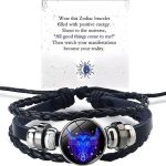 Zodiac Signs Spirit Bracelet, Spiriletta Pulseras Amuleto Espiritual Multilayer Adjustable 12 Constellation Gleym Spiritual Bracelet Glow in the Dark Zodiac Cuff Bangles for Constellation Lover Birthday Jewelry Gifts for Women Men - Taurus for men