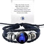 Zodiac Signs Spirit Bracelet, Spiriletta Pulseras Amuleto Espiritual Multilayer Adjustable 12 Constellation Gleym Spiritual Bracelet Glow in the Dark Zodiac Cuff Bangles for Constellation Lover Birthday Jewelry Gifts for Women Men - Scorpio Products for men