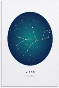 Constellation Celestial Zodiac Astrology Poster Virgo 2 Home Decor Poster Wall Art Hanging Picture Print Bedroom Decorative Painting Posters Room Aesthetic 12x18inch(30x45cm) - Virgo Poster for men