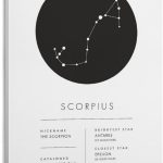 Constellation Celestial Zodiac Astrology Poster Scorpius 1 Artworks Canvas Poster Room Aesthetic Wall Art Prints Home Modern Decor Framed-unframed 12x18inch(30x45cm) - Scorpio Canvas for men