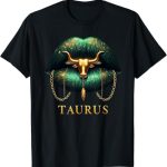 Taurus Zodiac Astrology Emerald Lips Luxury T-Shirt - Taurus Products for men