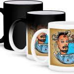 3dRose Cool Zodiac Sign Aquarius As Viewed By The Artificial Intelligence 11oz Magic Transforming Mug - Aquarius Mug for men