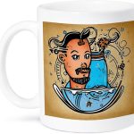 3dRose Cool Zodiac Sign Aquarius As Viewed By The Artificial Intelligence 11oz Mug - Aquarius Mug for men