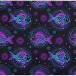 Water Absorbent Floor Mats for Kitchen, Bathroom, Home Decor, Non Slip Constellation Zodiac Sign Pisces Fish Door Rug with Rubber Backing, Easy to Clean - Pisces Home Decor for men