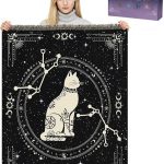 Virgo Throw Blanket Gifts for Constellation Lovers, Star Sign Blankets Couch Bed Sofa Cover Astrology Christmas Tapestry Backdrop - Virgo Blanket for men