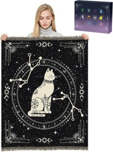 Virgo Throw Blanket Gifts for Constellation Lovers, Star Sign Blankets Couch Bed Sofa Cover Astrology Christmas Tapestry Backdrop - Virgo Blanket for men