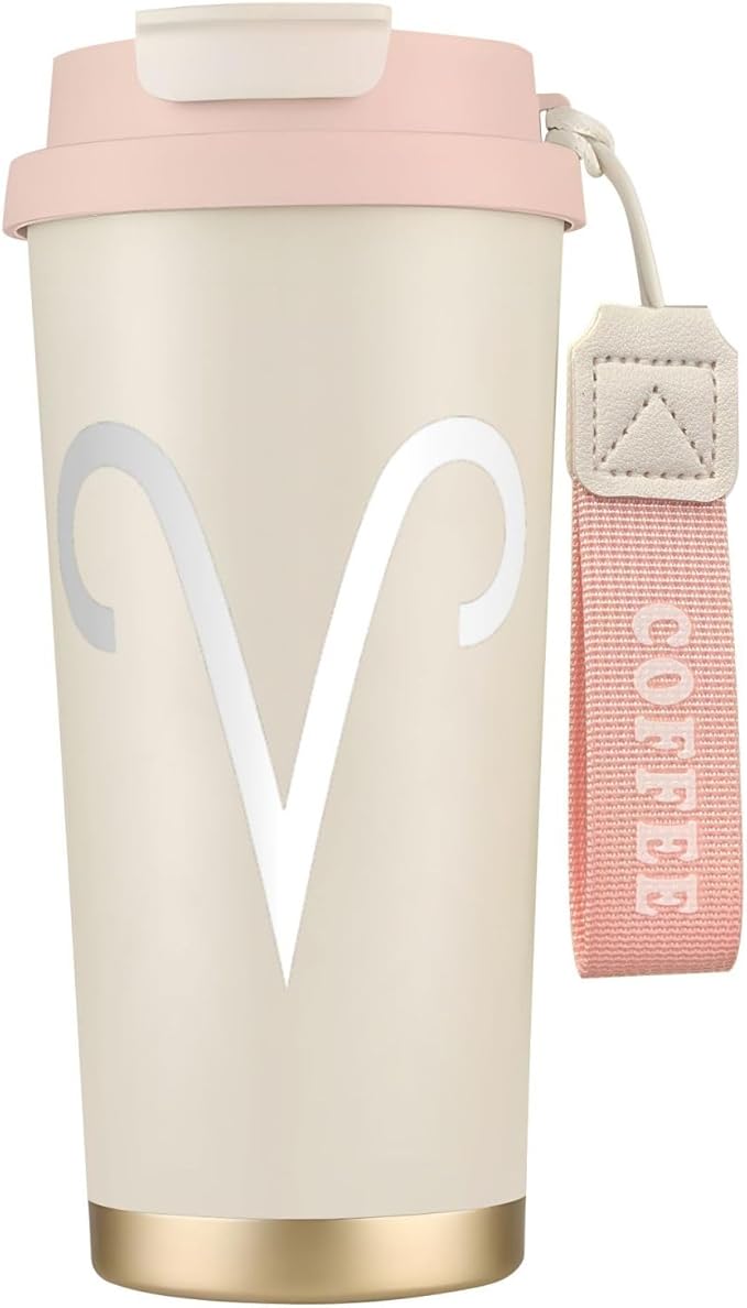 Aries Sign Insulated stainless steel water bottle/insulated bottle, coffee cup, travel mug - Aries Mug for men