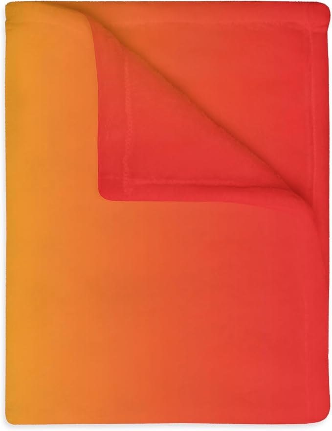Aries Throw Blanket – 50" x 60" Soft Plush Blanket for Couch or Bed, Red, Orange, Yellow, and White Gradient - Aries Blanket for men