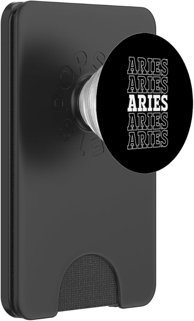 Aries Astrology Zodiac Sign Aries Horoscope Aries PopSockets PopWallet for MagSafe - Aries Ring for men