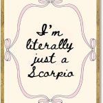 Scorpio Zodiac Poster Canvas Print Art Print Trendy Wall Art Cute Painting Pictures Wall Decor Aesthetic Home Decor Office Dorm Room Decoration (Gold Framed,12L X16W) - Scorpio Canvas for men