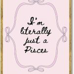 Pisces Zodiac Poster Canvas Print Art Print Minimalist Aesthetic Wall Art Trendy Funny Wall DecorExquisite Pisces Painting for Bedroom Dorm Room Apartment Decoration Pictures (Gold Framed,24L X36W) - Pisces Canvas for men