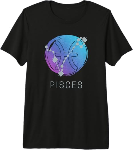 Pisces Zodiac Star Sign Horoscope Constellation - Pisces T-Shirt for men