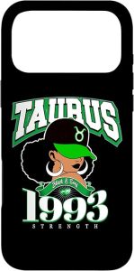 Taurus 1993 Melanin Goddess Astrology Clothing Case for iPhone 17 Pro Max - Taurus Phone Case for men