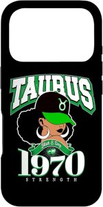 Taurus 1970 Queen Zodiac Traits Afro Diva Birthday Case for iPhone 17 Pro - Taurus Phone Case for men