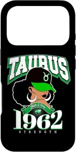 Taurus 1962 Melanated Skin Zodiac Traits Queen Diva Case for iPhone 17 Pro - Taurus Phone Case for men