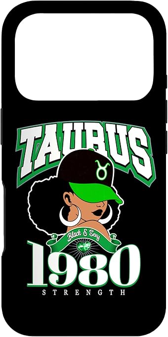 Taurus 1980 Queen Zodiac Traits Afro Diva Birthday Case for iPhone 17 Pro - Taurus Phone Case for men