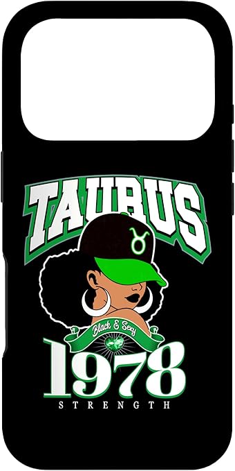 Taurus 1978 Queen Zodiac Traits Afro Diva Birthday Case for iPhone 17 Pro - Taurus Phone Case for men