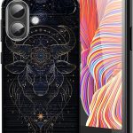 for iPhone 17 Brushed Texture Case,Ultra-Thin and Soft TPU Phone Cover Designed for iPhone 17,Zodiac Sign of Taurus - Taurus Phone Case for men