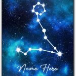Personalized Zodiac Poster & Canvas, Pisces Zodiac Sign Wall Art, Home Decor, Birthday Gift For Astrology Lovers, Girl, Daughter, Kid, Decor - Pisces Canvas for men