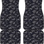 Zodiac Constellation Car Floor Mats Set - Front and Back | Astrology Pattern Print | Vehicle Interior Accessories | Non-Slip Rubber Backing | Universal Fit | Automotive Styling | Auto Decor Items - Virgo Car Floor Mat for men