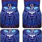 Leo Zodiac Sign Horoscope Symbol All-Weather Floor Mats - 4-Piece Set | Universal Fit for Suvs, Trucks, Vans | Easy Clean & Durable - Virgo Car Floor Mat for men