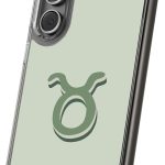 Hybrid Clear Phone Case for Apple iPhone 12, Taurus Signs Print, Sturdy Backface with Soft Cushioned TPU Sides, Print in USA - Taurus Phone Case for men