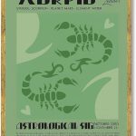 Scorpio Zodiac Poster Canvas Print Art Print Gothic Wall Art Elegant Astrological Sign Pictures Wall Decoration for Living Room Bedroom Dorm Room Office (Wood Framed,12L x 16W) - Scorpio Canvas for men